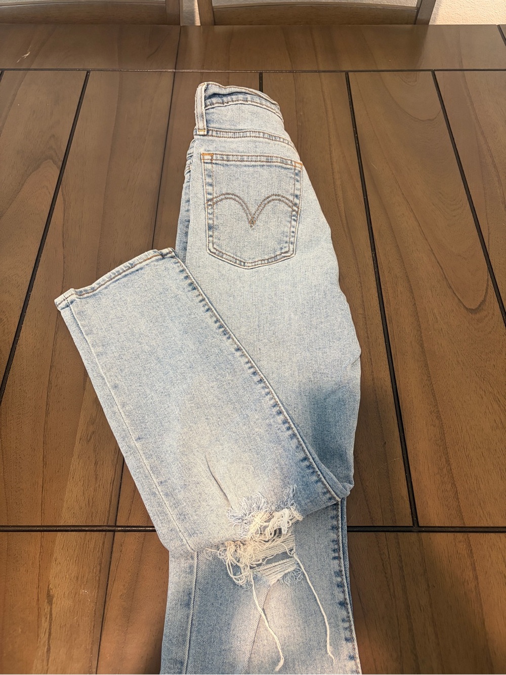 Levi's Light Blue Ripped Skinny Jeans
